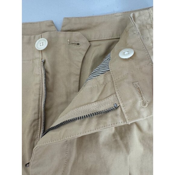 Alex Mill Pleated Boy Chino ‎ Pants tan cropped preppy 90s sz 8 - Picture 10 of 11